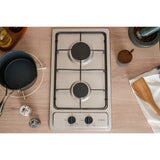 CDA SCGO30SS 30cm Domino Hob, Stainless Steel - CDA SCGO30SS product image 1 at Appliances Arena