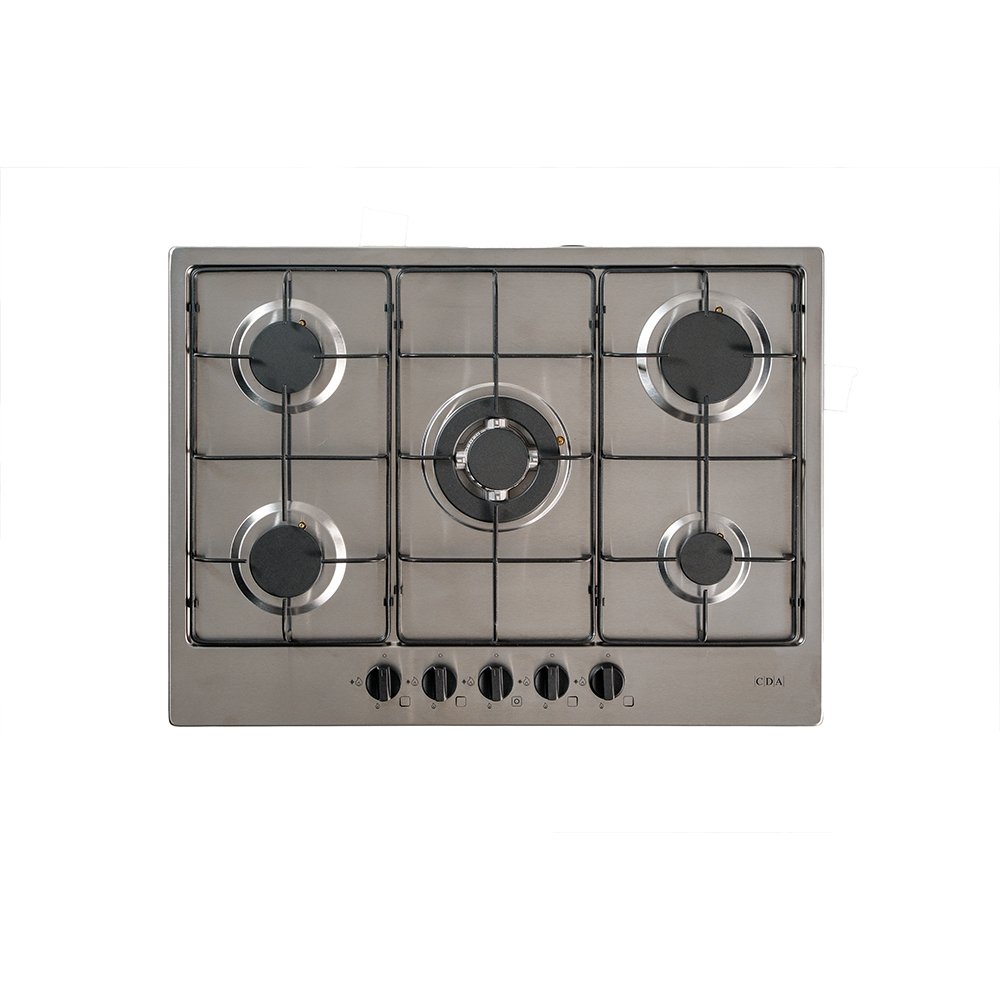 CDA SCGO70SS 68cm 5 Burner Gas Hob, Stainless Steel - CDA SCGO70SS product image 7 at Appliances Arena