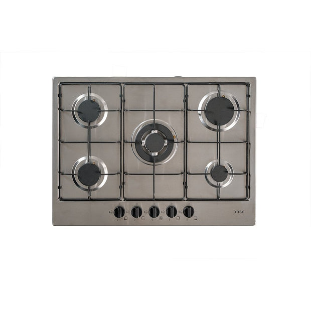 CDA SCGO70SS 68cm 5 Burner Gas Hob, Stainless Steel - CDA SCGO70SS product image 7 at Appliances Arena