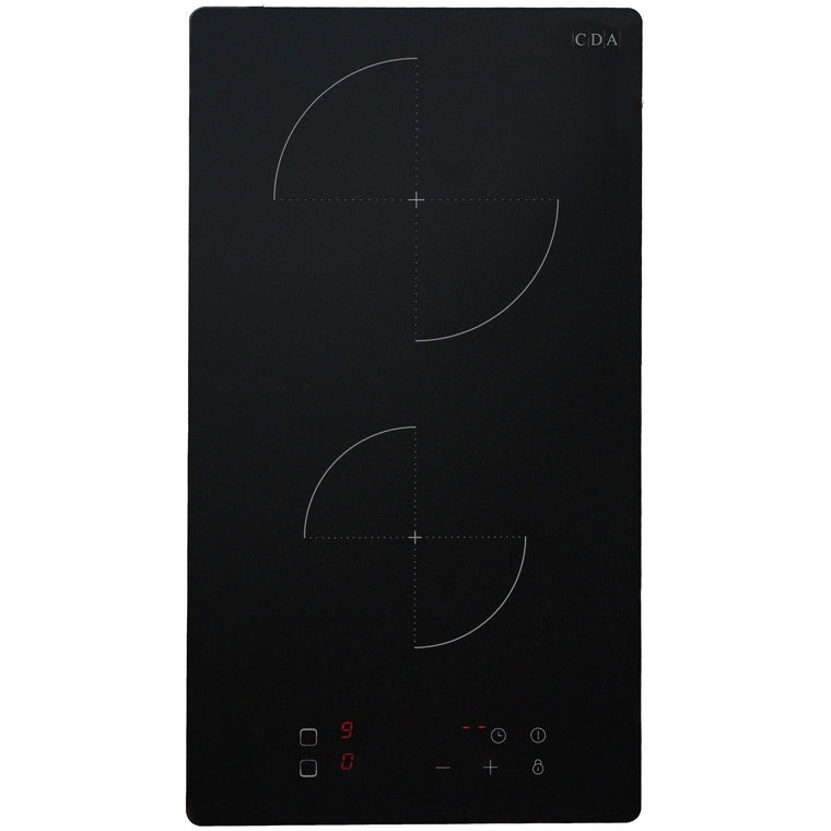 CDA SCN030FR 29cm Domino Hob, Black - CDA SCN030FR product image 5 at Appliances Arena