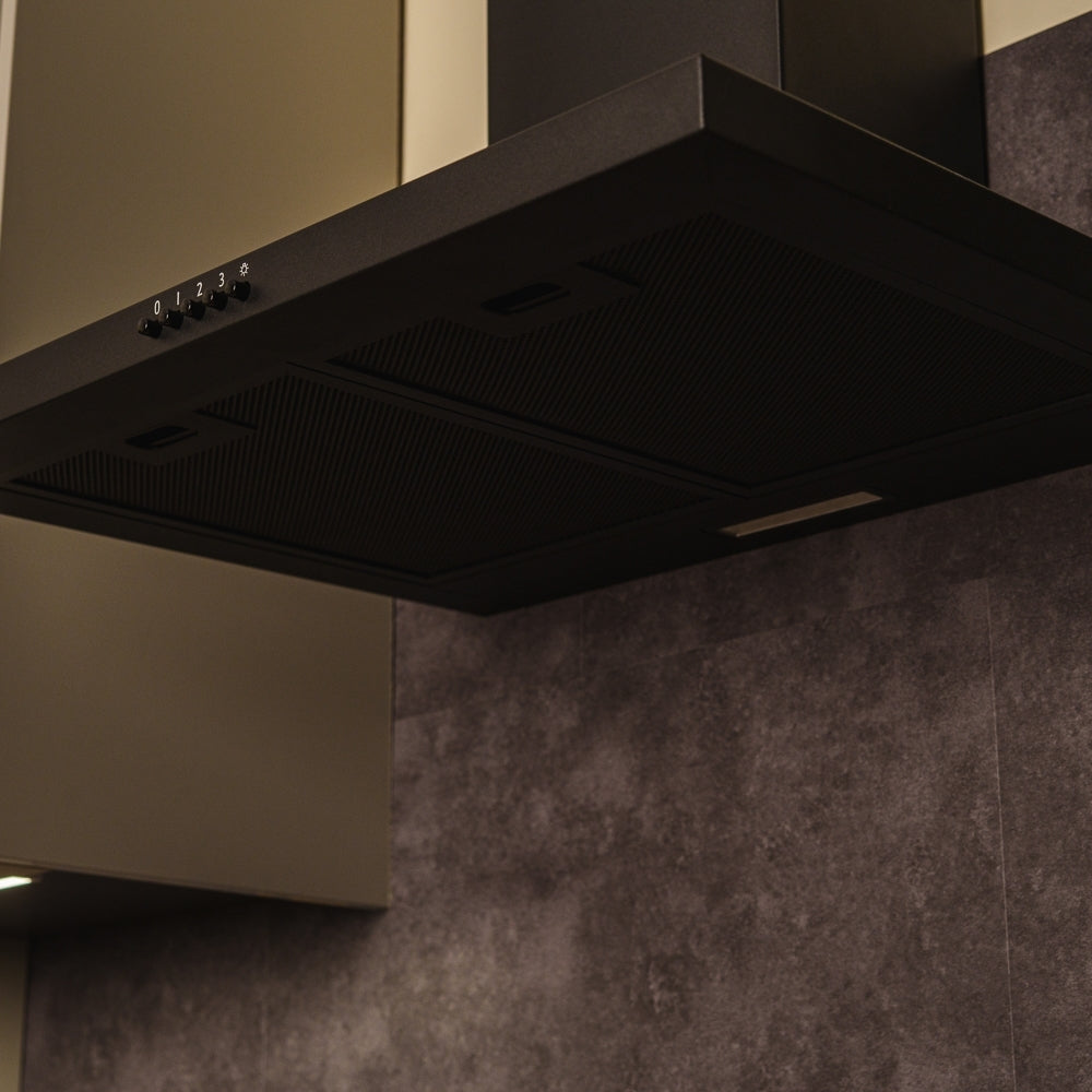 CDA SCCH60BL 60cm Chimney Cooker Hood, Black, A Rated - CDA SCCH60BL product image 6 at Appliances Arena