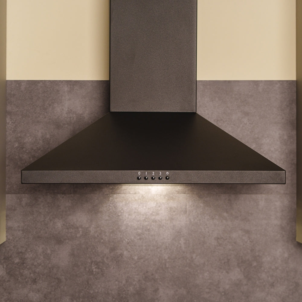CDA SCCH60BL 60cm Chimney Cooker Hood, Black, A Rated - CDA SCCH60BL product image 7 at Appliances Arena