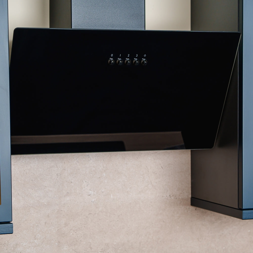 CDA SCAG60BL 60cm Chimney Cooker Hood, Black, A Rated - CDA SCAG60BL product image 3 at Appliances Arena