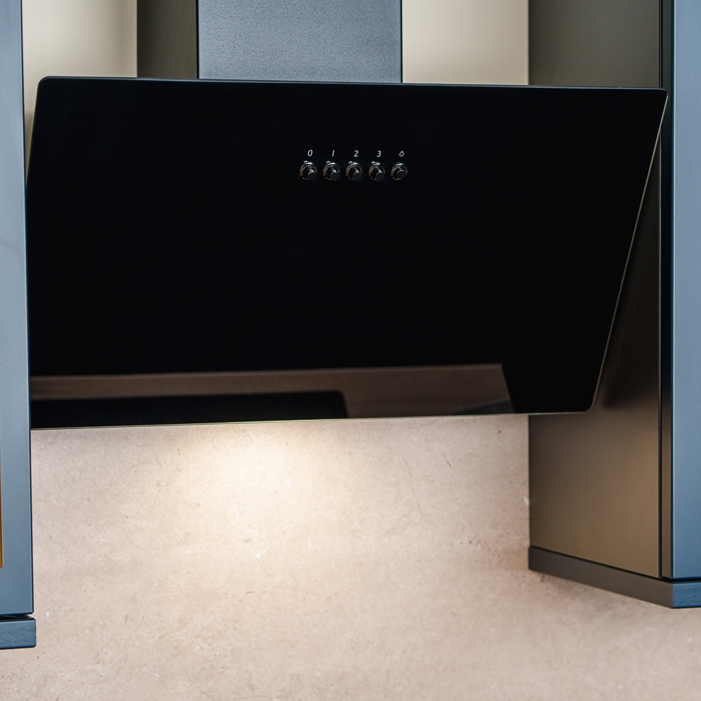 CDA SCAG60BL 60cm Chimney Cooker Hood, Black, A Rated - CDA SCAG60BL product image 4 at Appliances Arena