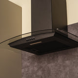 CDA SCCV60BL 60cm Chimney Cooker Hood, Black, A Rated - CDA SCCV60BL product image 3 at Appliances Arena