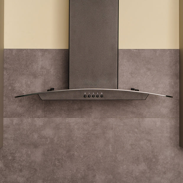 CDA SCCV60BL 60cm Chimney Cooker Hood, Black, A Rated - CDA SCCV60BL product image 6 at Appliances Arena