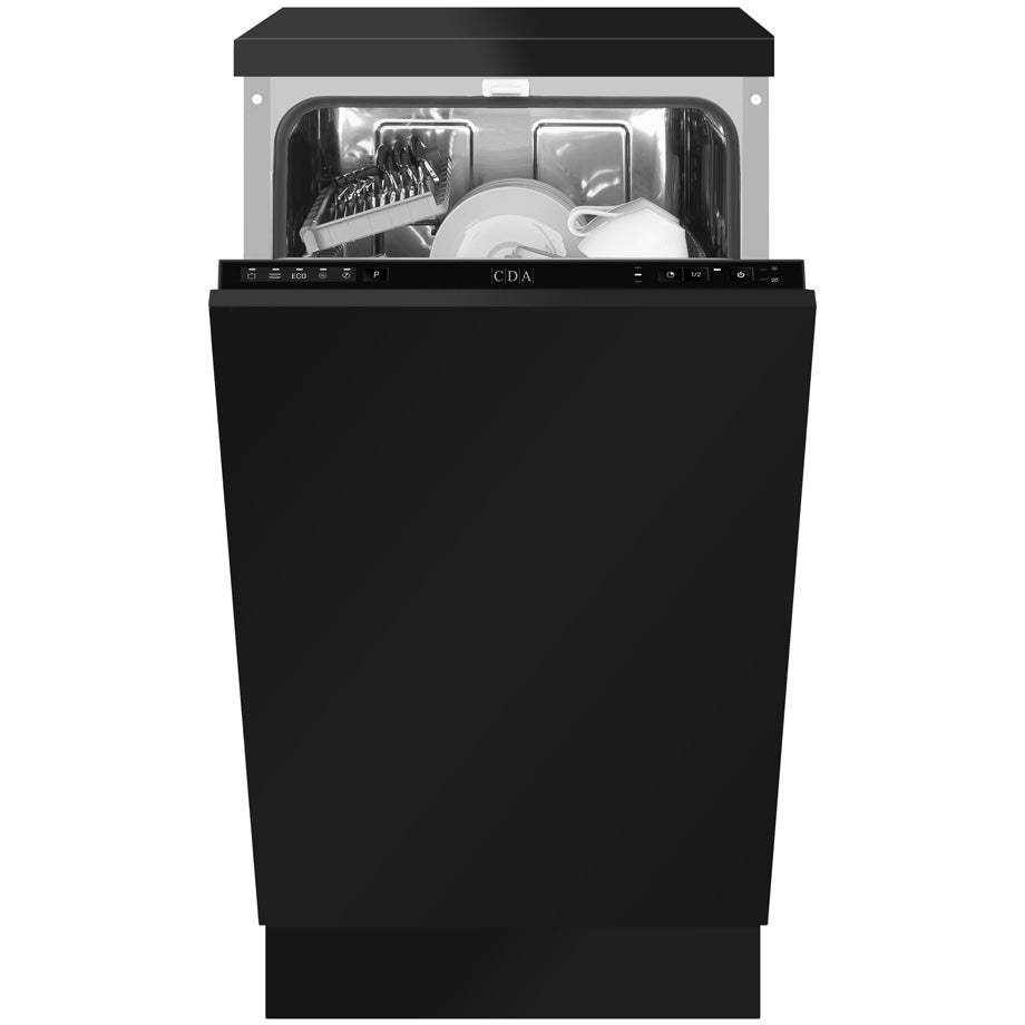 CDA SCD4509 Fully Integrated Slimline Dishwasher, 9 Place Settings, E Rated - CDA SCD4509 product image 8 at Appliances Arena