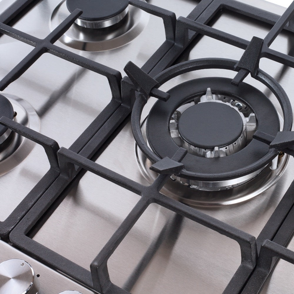 Amica AGH7100SS/0 68cm 5 Burner Gas Hob, Stainless Steel - Amica AGH7100SS product image 3 at Appliances Arena