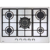Amica AGH7100SS/0 68cm 5 Burner Gas Hob, Stainless Steel - Amica AGH7100SS product image 6 at Appliances Arena