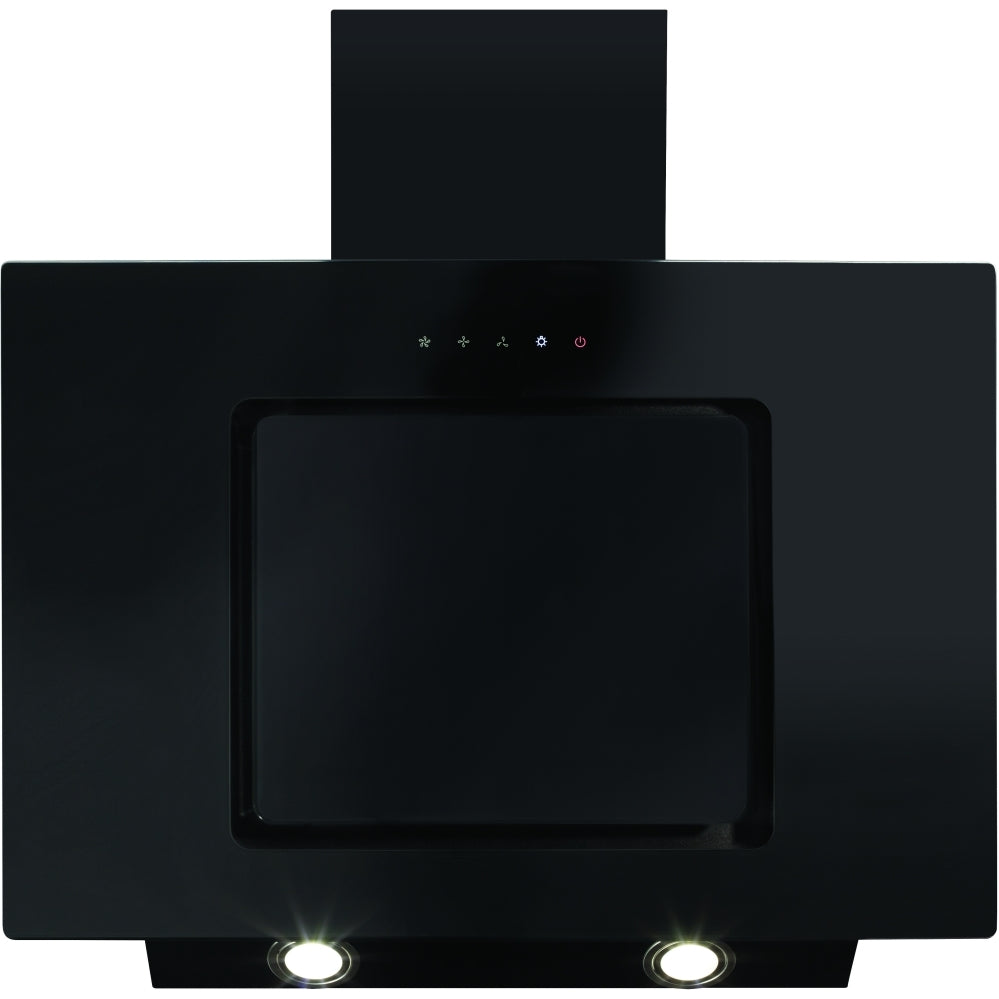 CDA EVA70BL 70cm Chimney Cooker Hood, Black, B Rated - CDA EVA70BL product image 1 at Appliances Arena