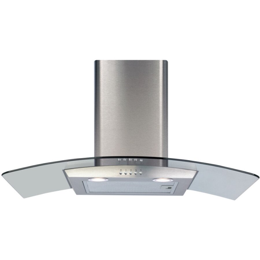 CDA ECP82SS 80cm Chimney Cooker Hood, Stainless Steel, D Rated - CDA ECP82SS product image 1 at Appliances Arena