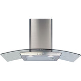 CDA ECP82SS 80cm Chimney Cooker Hood, Stainless Steel, D Rated - CDA ECP82SS product image 1 at Appliances Arena