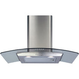 CDA ECP72SS 70cm Chimney Cooker Hood, Stainless Steel, D Rated - CDA ECP72SS product image 1 at Appliances Arena