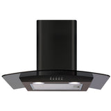 CDA ECP62BL 60cm Chimney Cooker Hood, Black, D Rated - CDA ECP62BL product image 1 at Appliances Arena
