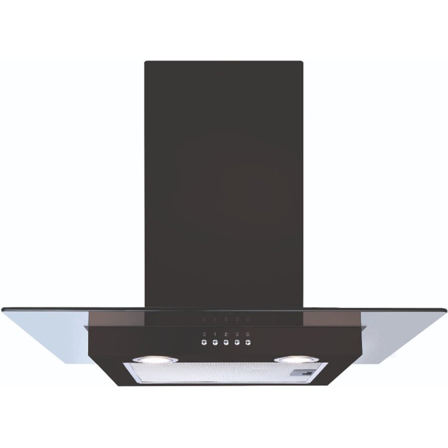 CDA ECN62BL 60cm Chimney Cooker Hood, Black, D Rated - CDA ECN62BL product image 1 at Appliances Arena