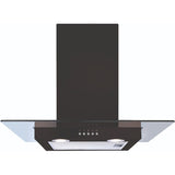 CDA ECN62BL 60cm Chimney Cooker Hood, Black, D Rated - CDA ECN62BL product image 1 at Appliances Arena
