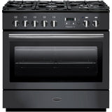 Rangemaster PROP90FXDFFSL/C Professional Plus FX Slate / Chrome 90cm Dual Fuel Range Cooker - product image 1