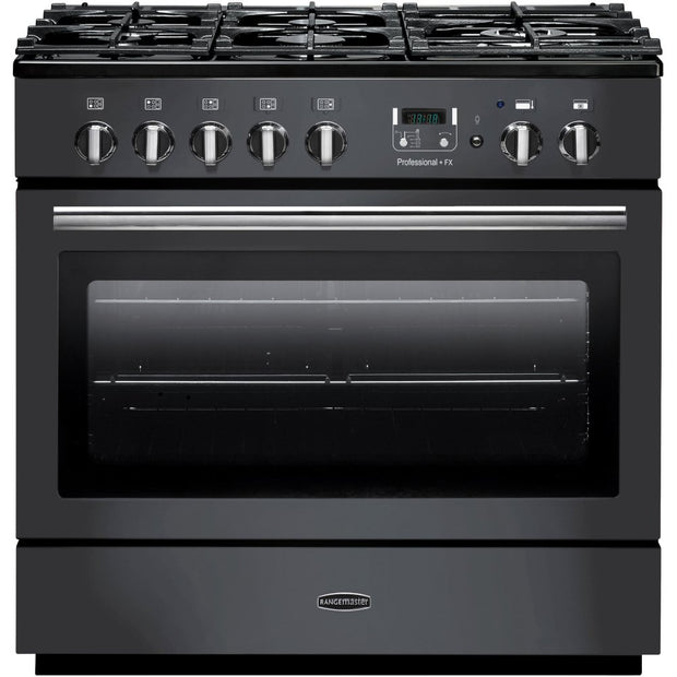 Rangemaster PROP90FXDFFSL/C Professional Plus FX Slate / Chrome 90cm Dual Fuel Range Cooker - product image 1