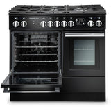 Rangemaster PROPL100FXDFFSS/C Professional Plus FX Stainless Steel / Chrome 100cm Dual Fuel Range Cooker - product image 4