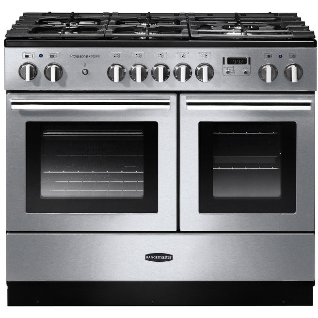 Rangemaster PROPL100FXDFFSS/C Professional Plus FX Stainless Steel / Chrome 100cm Dual Fuel Range Cooker - product image 1