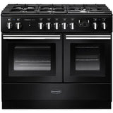 Rangemaster PROPL100FXDFFGB/C Professional Plus FX Gloss Black / Chrome 100cm Dual Fuel Range Cooker - product image 1