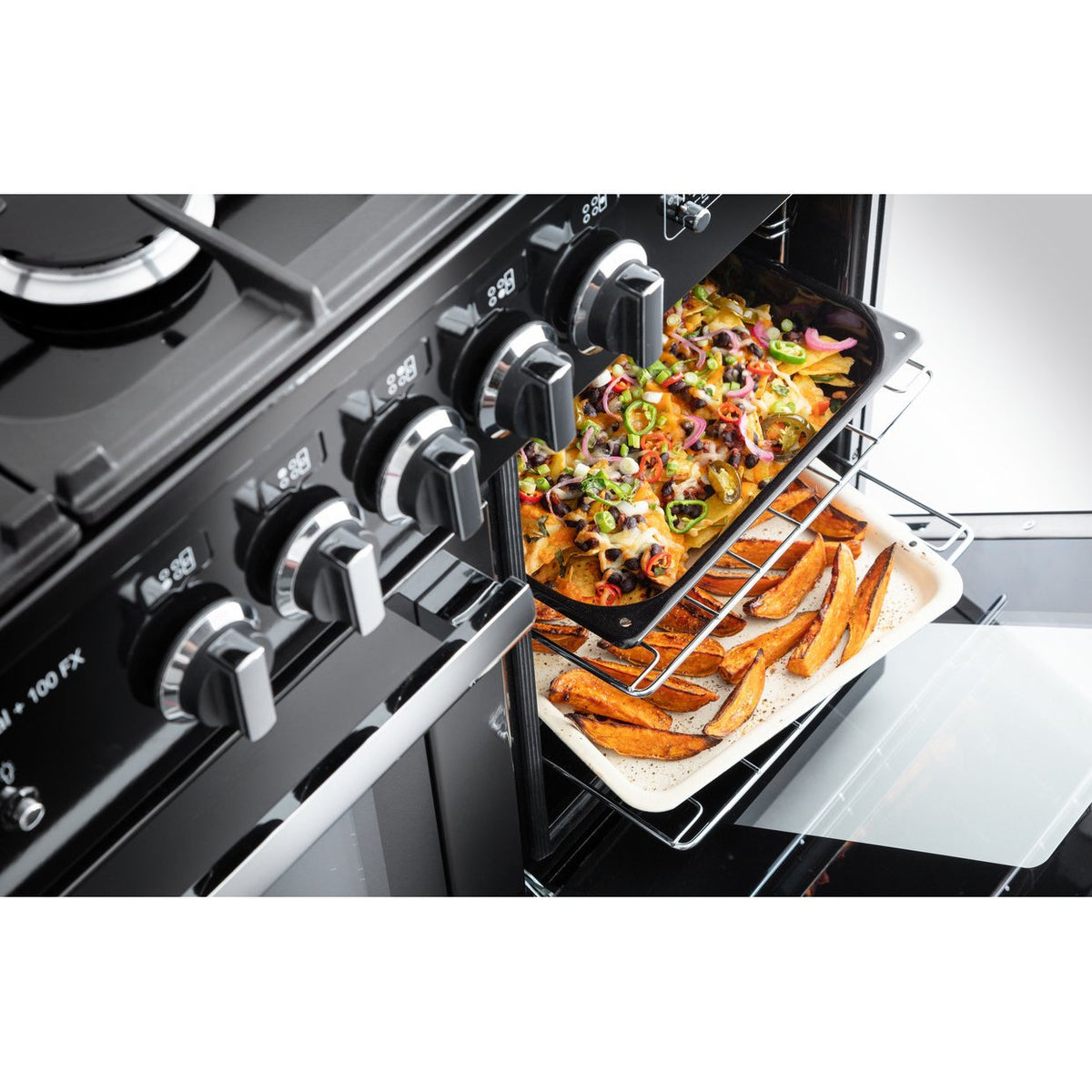 Rangemaster PROPL100FXDFFSL/C Professional Plus FX Slate / Chrome 100cm Dual Fuel Range Cooker - product image 11