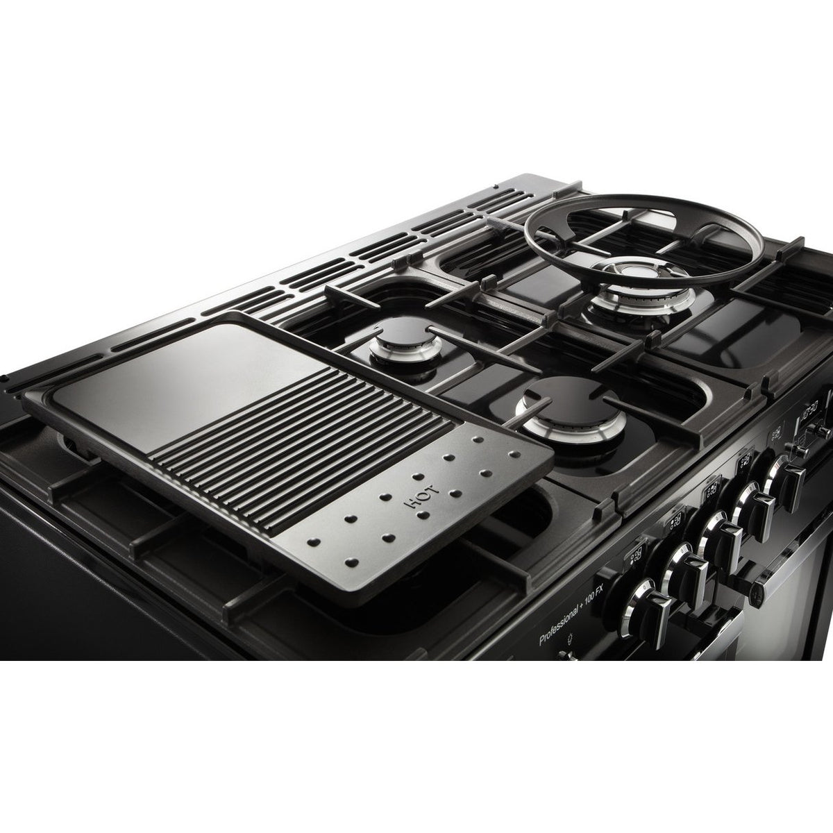 Rangemaster PROPL100FXDFFSL/C Professional Plus FX Slate / Chrome 100cm Dual Fuel Range Cooker - product image 14