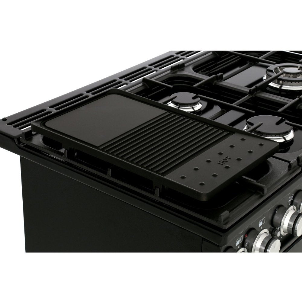 Rangemaster NEX90DFFCB/C Nexus Charcoal Black / Chrome 90cm Dual Fuel Range Cooker - product image 11