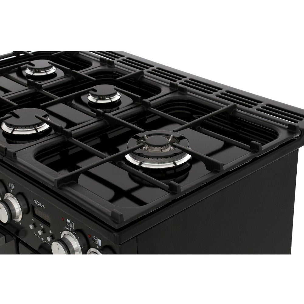 Rangemaster NEX90DFFCB/C Nexus Charcoal Black / Chrome 90cm Dual Fuel Range Cooker - product image 12