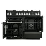 Rangemaster NEX110DFFCB/C Nexus Charcoal Black / Chrome 110cm Dual Fuel Range Cooker - product image 2