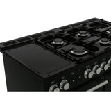 Rangemaster NEX110DFFCB/C Nexus Charcoal Black / Chrome 110cm Dual Fuel Range Cooker - product image 17