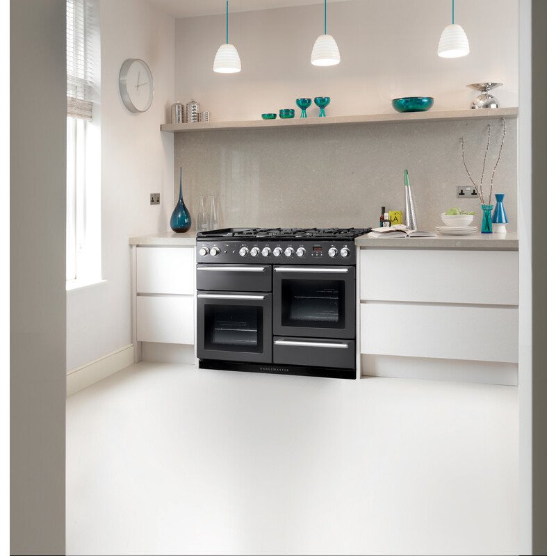 Rangemaster NEX110DFFCB/C Nexus Charcoal Black / Chrome 110cm Dual Fuel Range Cooker - product image 25