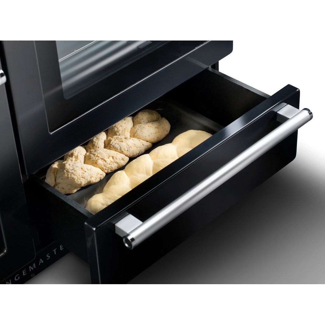 Rangemaster NEX110DFFCB/C Nexus Charcoal Black / Chrome 110cm Dual Fuel Range Cooker - product image 6