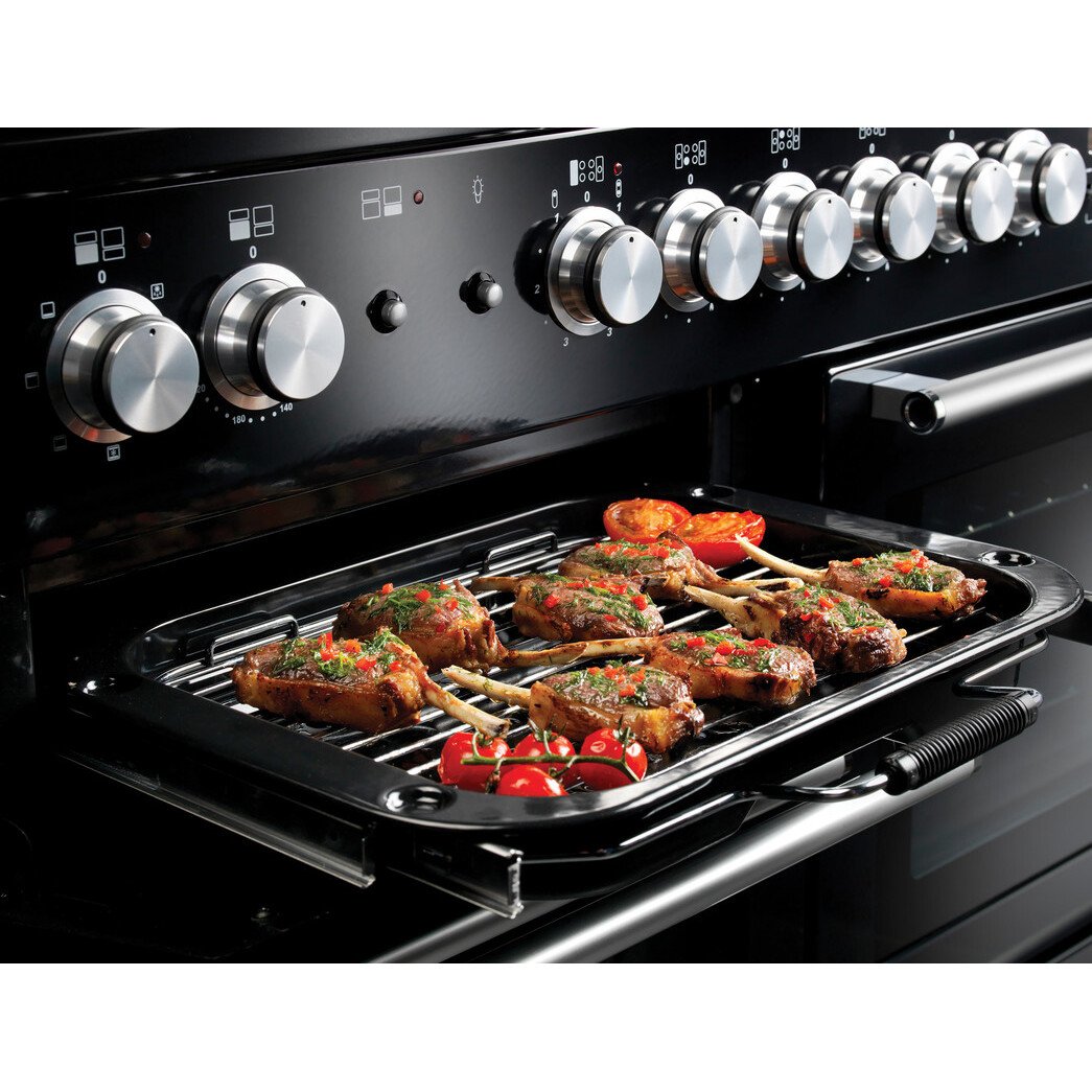 Rangemaster NEX110DFFCB/C Nexus Charcoal Black / Chrome 110cm Dual Fuel Range Cooker - product image 10
