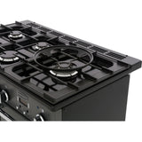 Rangemaster PDL100DFFCB/C Professional Deluxe Charcoal Black / Chrome 100cm Dual Fuel Range Cooker - product image 15