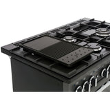 Rangemaster PDL100DFFCB/C Professional Deluxe Charcoal Black / Chrome 100cm Dual Fuel Range Cooker - product image 17