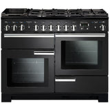 Rangemaster PDL110DFFCB/C Professional Deluxe Charcoal Black / Chrome 110cm Dual Fuel Range Cooker - product image 1