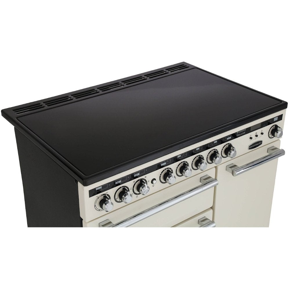 Rangemaster EDL90EICB/C Encore Deluxe Charcoal Black / Chrome 90cm Induction Range Cooker - product image 12