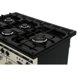 Rangemaster EDL90DFFCB/C Encore Deluxe Charcoal Black / Chrome 90cm Dual Fuel Range Cooker - product image 12