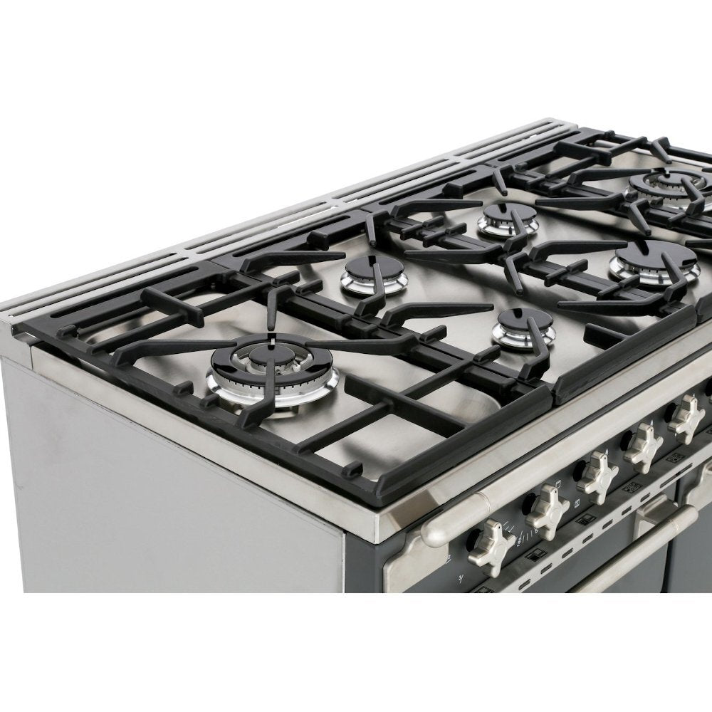 Rangemaster ELS110DFFCB Elise Charcoal Black / Brushed Nickel 110cm Dual Fuel Range Cooker - product image 16