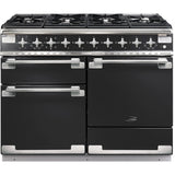 Rangemaster ELS110DFFCB Elise Charcoal Black / Brushed Nickel 110cm Dual Fuel Range Cooker - product image 1