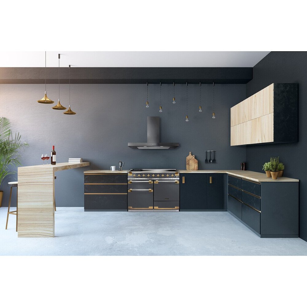 Rangemaster ELS110EICB Elise Charcoal Black / Brushed Nickel 110cm Induction Range Cooker - product image 15