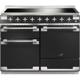 Rangemaster ELS110EICB Elise Charcoal Black / Brushed Nickel 110cm Induction Range Cooker - product image 1
