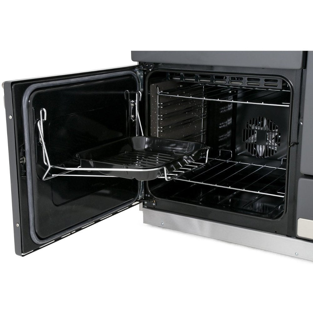 Rangemaster ELS110EIMG Elise Mineral Green / Brushed Nickel 110cm Induction Range Cooker - product image 5