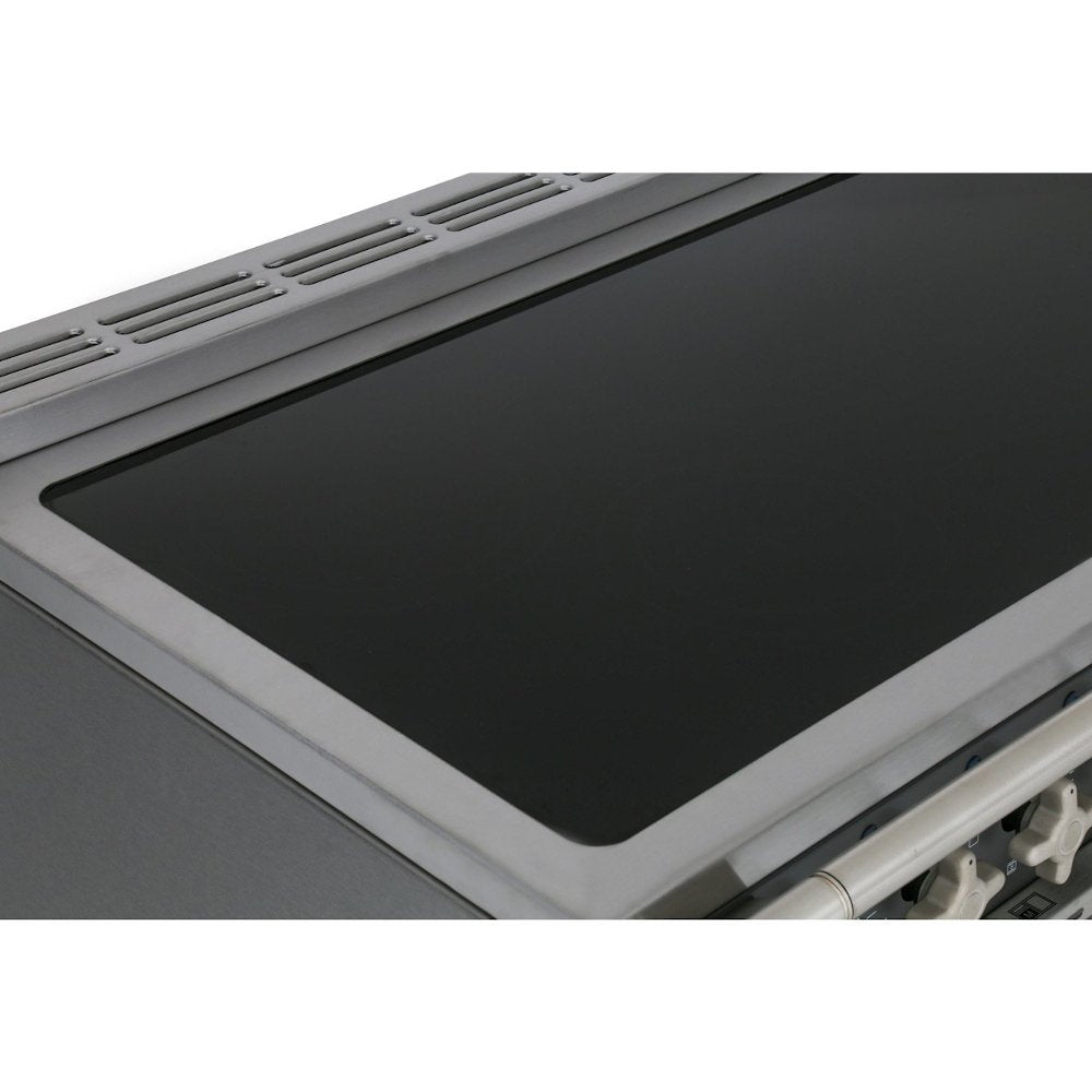 Rangemaster ELS90EICB Elise Charcoal Black / Brushed Nickel 90cm Induction Range Cooker - product image 13