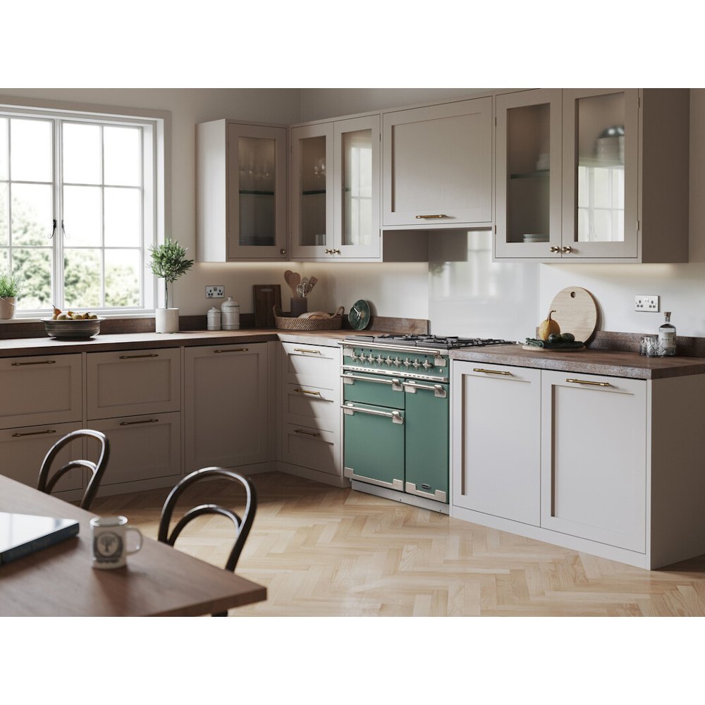 Rangemaster ELS90EIMG Elise Mineral Green / Brushed Nickel 90cm Induction Range Cooker - product image 22