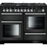 Rangemaster EDL110DFFCB/C Encore Deluxe Charcoal Black / Chrome 110cm Dual Fuel Range Cooker - product image 1