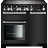 Rangemaster EDL100EICB/C Encore Deluxe Charcoal Black / Chrome 100cm Induction Range Cooker - product image 1