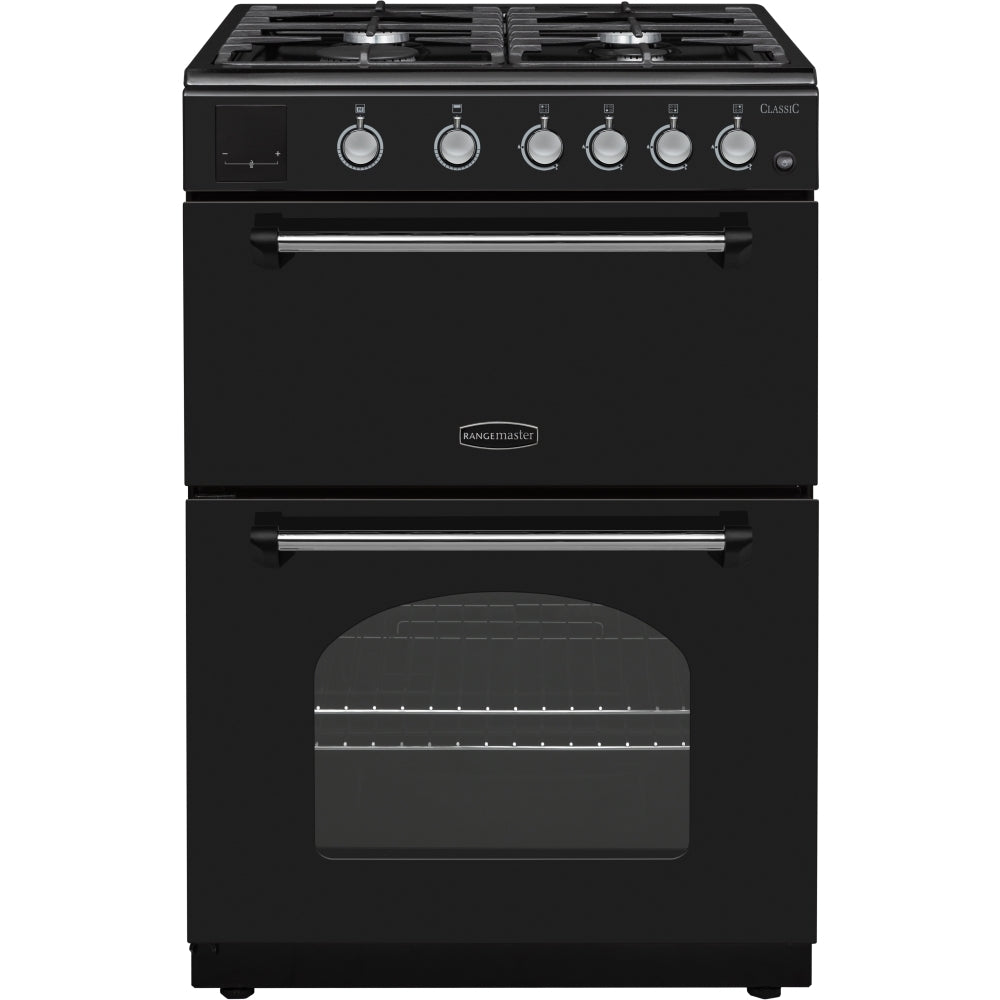 Rangemaster CLA60NGFBL/C Classic Black / Chrome Oven - product image 1