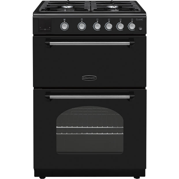 Rangemaster CLA60NGFBL/C Classic Black / Chrome Oven - product image 1